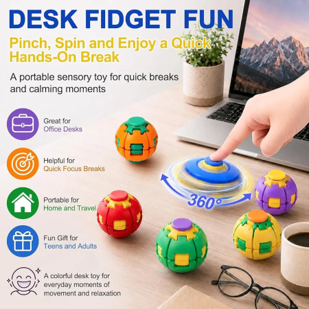 1 pcs 360° Rotating Spin Ball